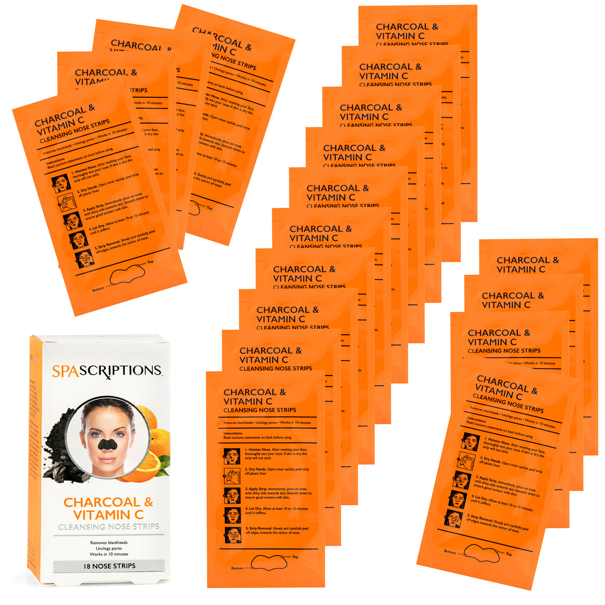 Charcoal & Vitamin C Cleansing Nose Strips Spascriptions