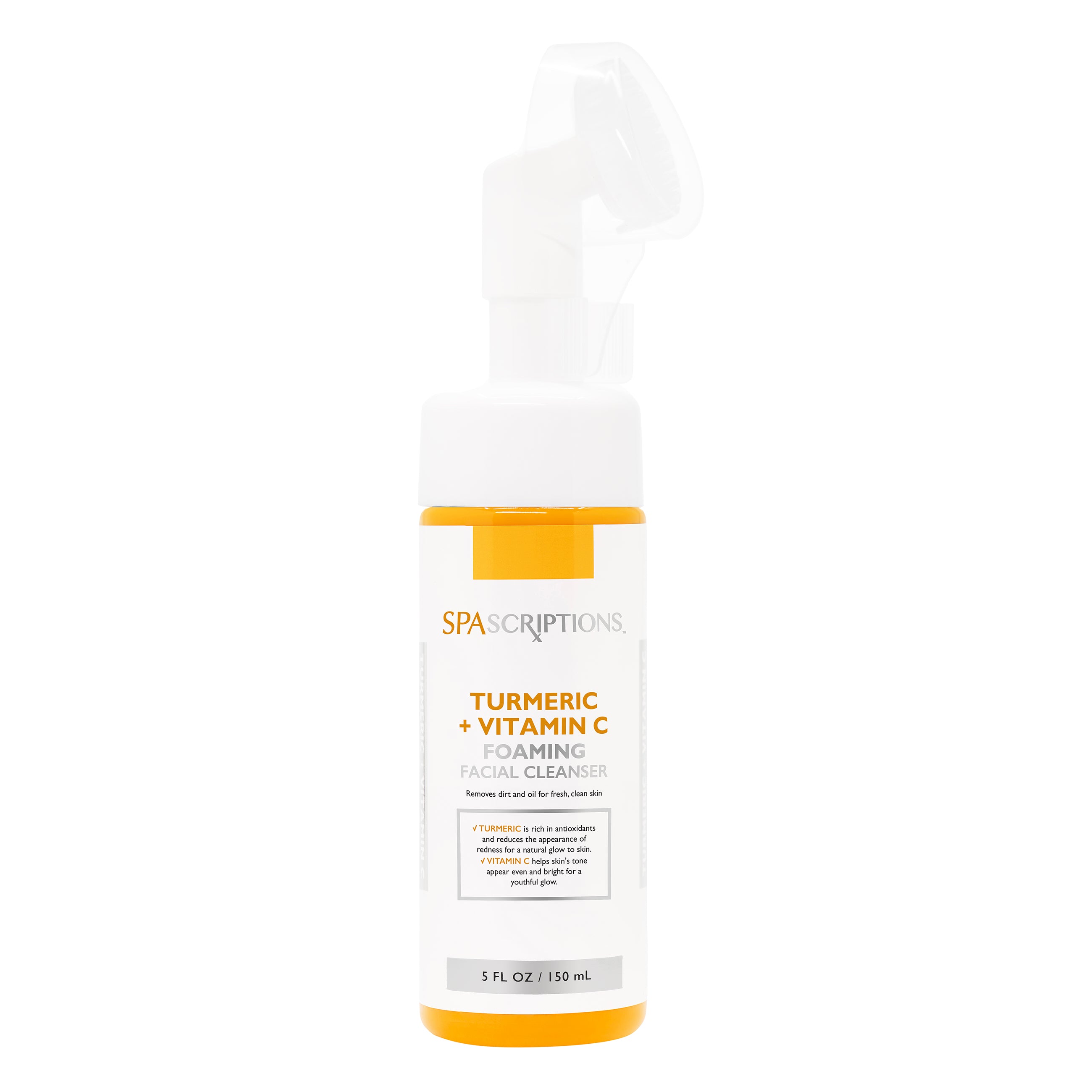 Turmeric + Vitamin C Foaming Facial Cleanser w/Brush