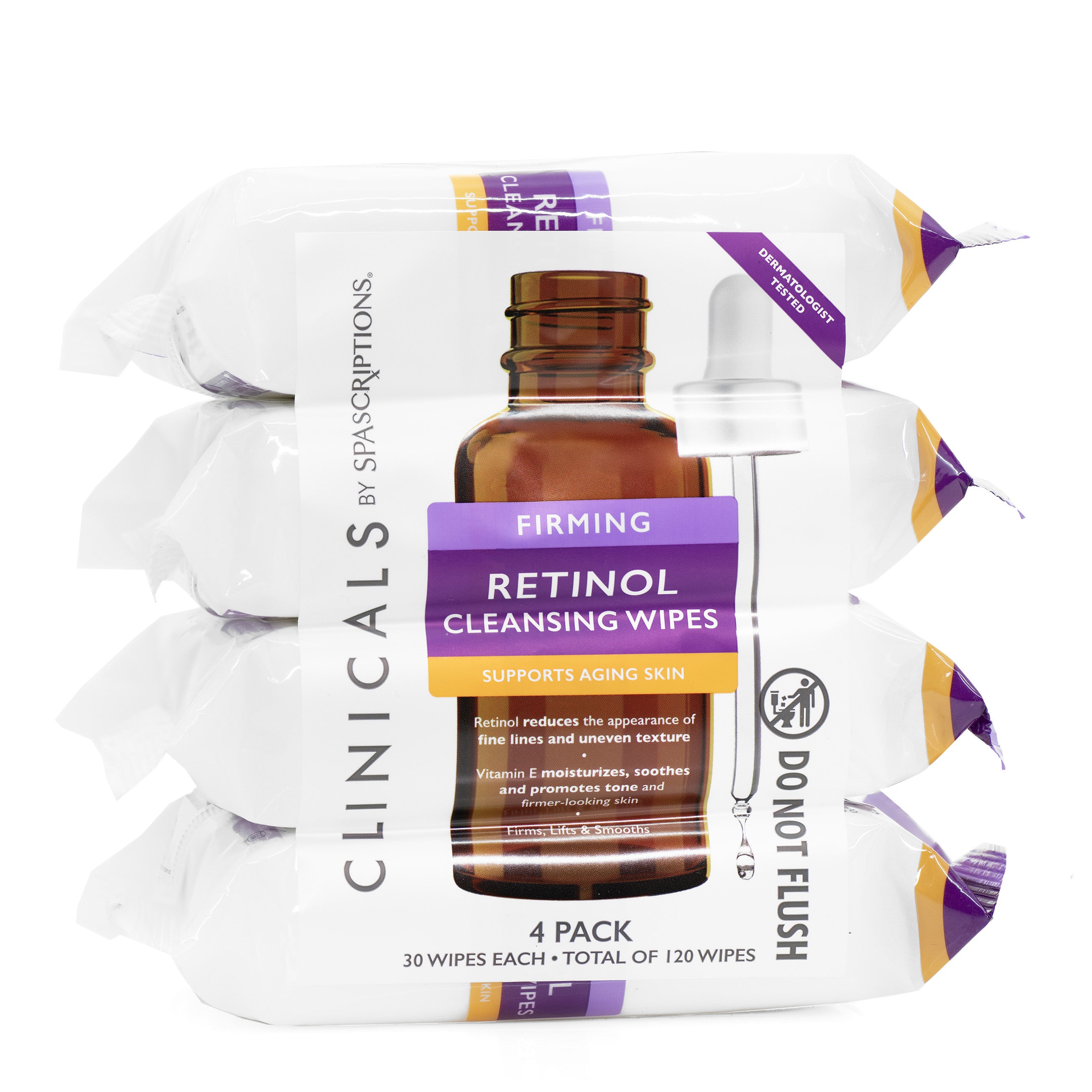 Firming Retinol Cleansing Wipes  - 120ct