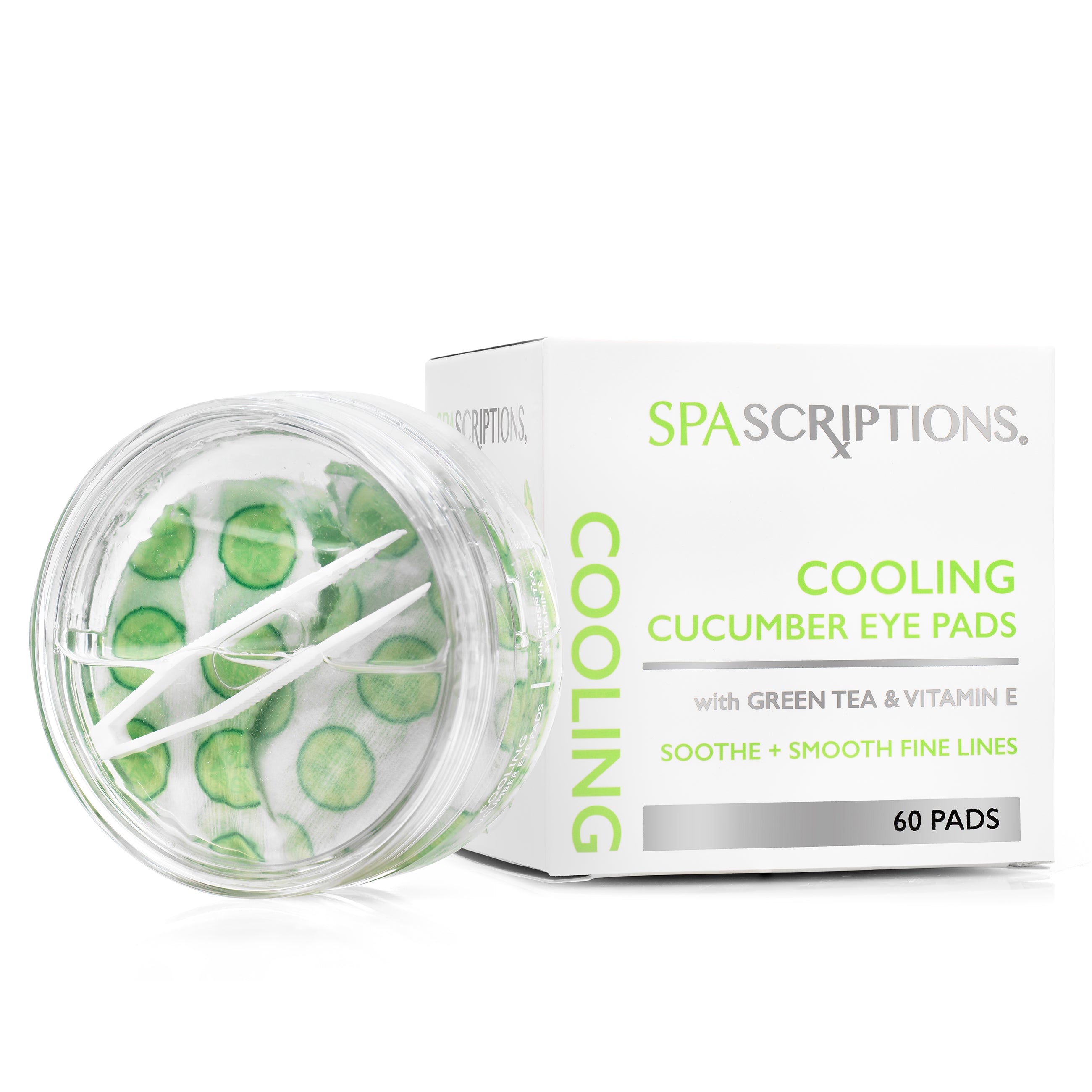 Cooling Cucumber Eye Pads Green Tea + Vitamin E - 60ct