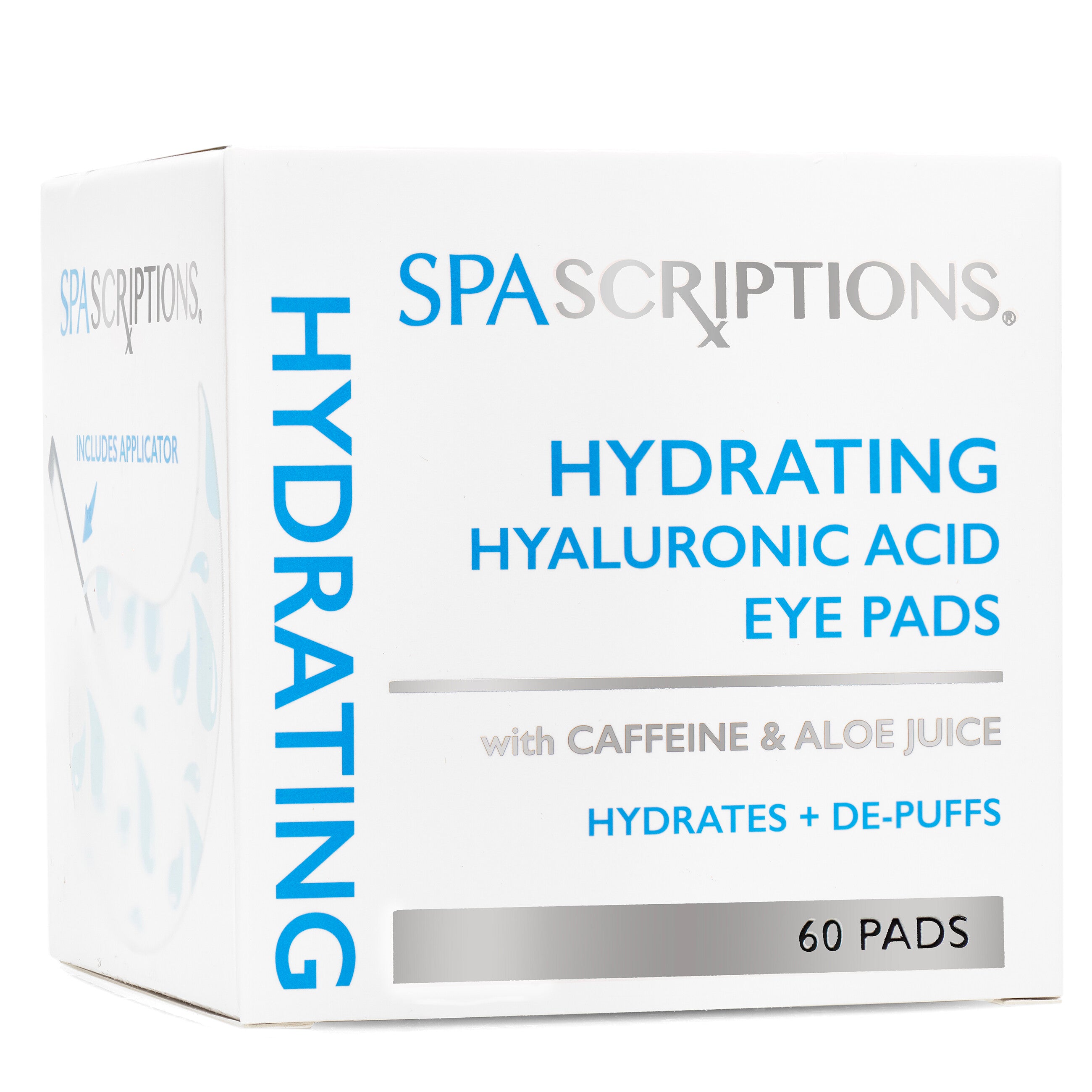 Hydrating Hyaluronic Eye Pads Caffeine + Aloe Juice - 60ct