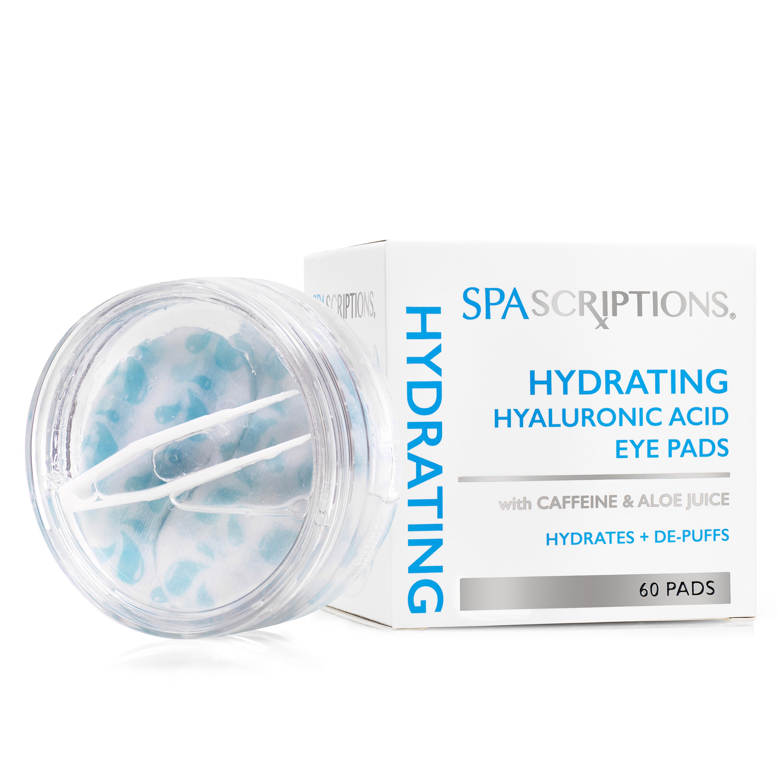 Hydrating Hyaluronic Eye Pads Caffeine + Aloe Juice - 60ct
