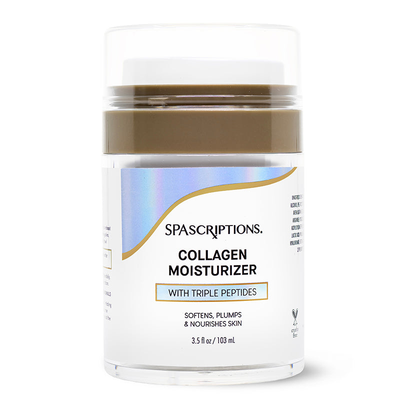 Spascriptions Collagen Moisturizer with Triple Peptides - Airless Vessel!