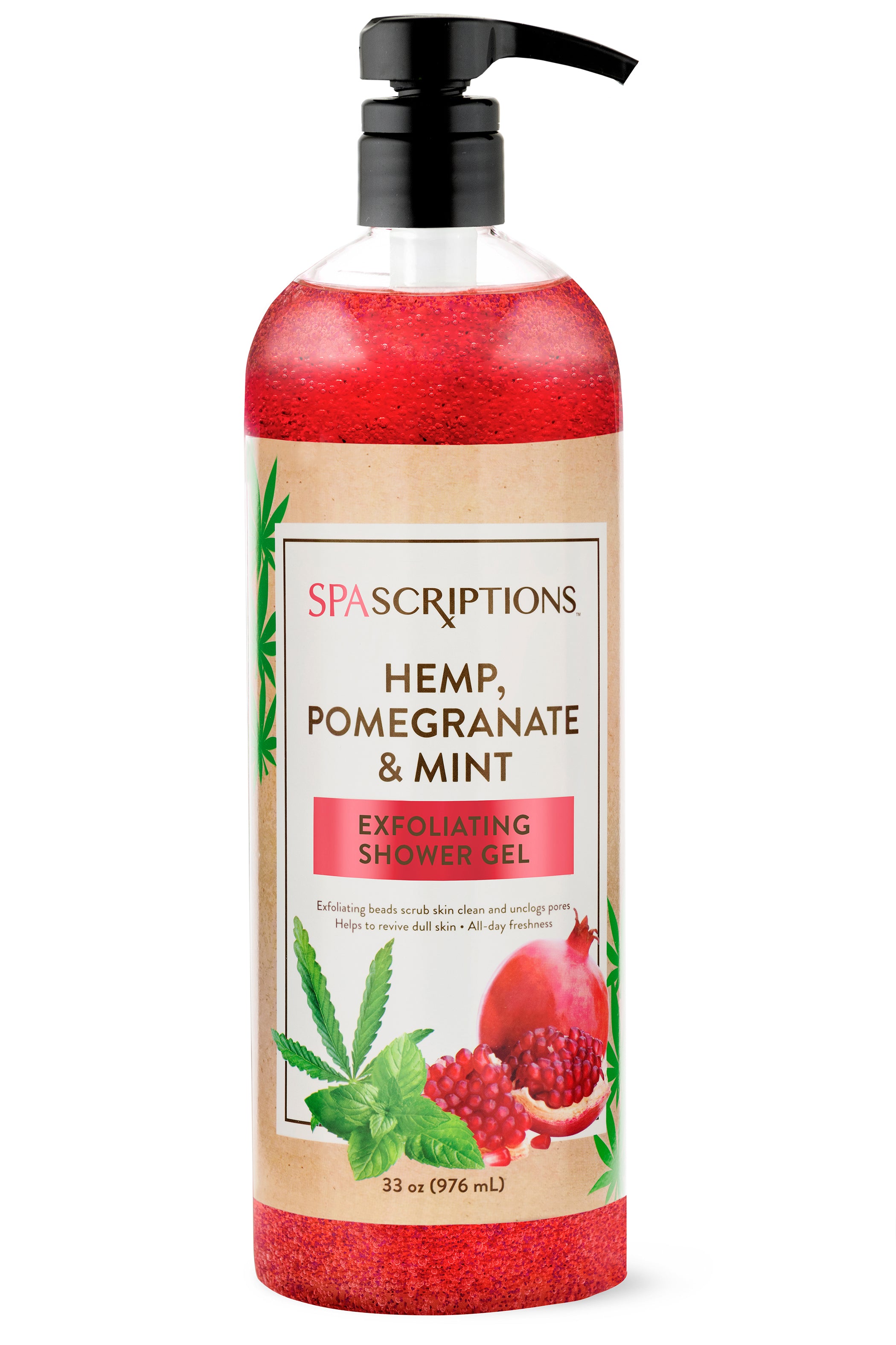 Hemp, Pomegranate & Mint Exfoliating Shower Gel