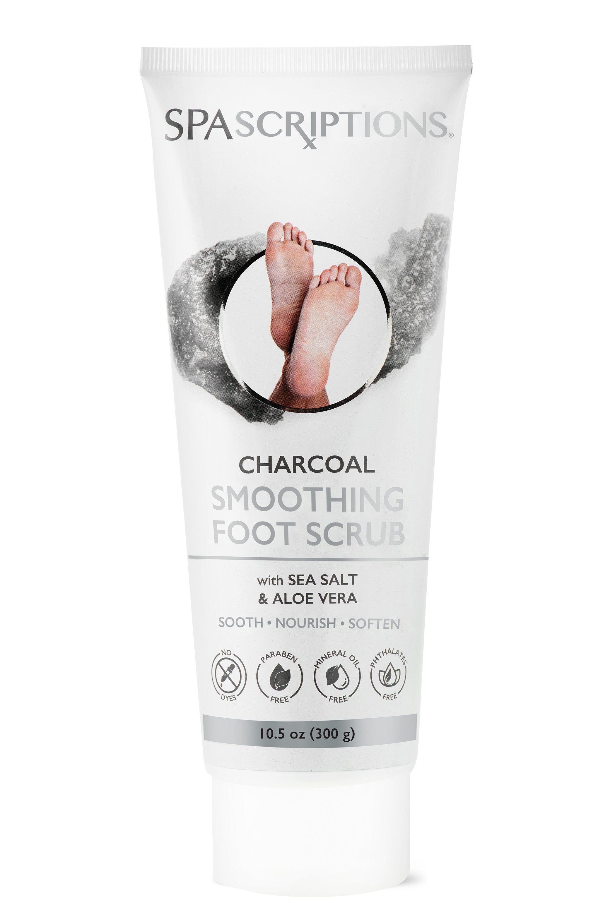 Charcoal Smoothing Foot Scrub With Sea Salt