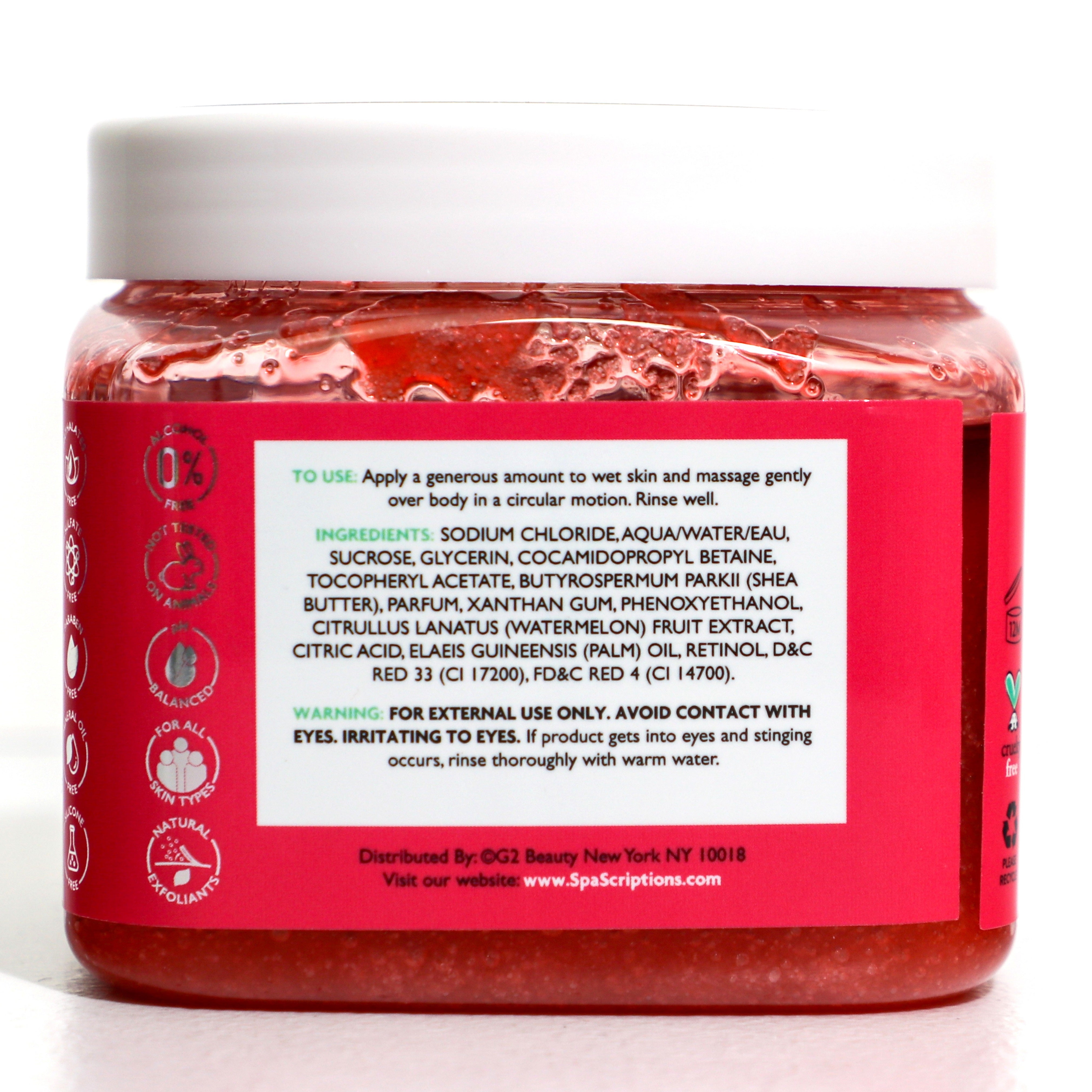 Spascriptions Watermelon Exfoliating Sugar Body Scrub