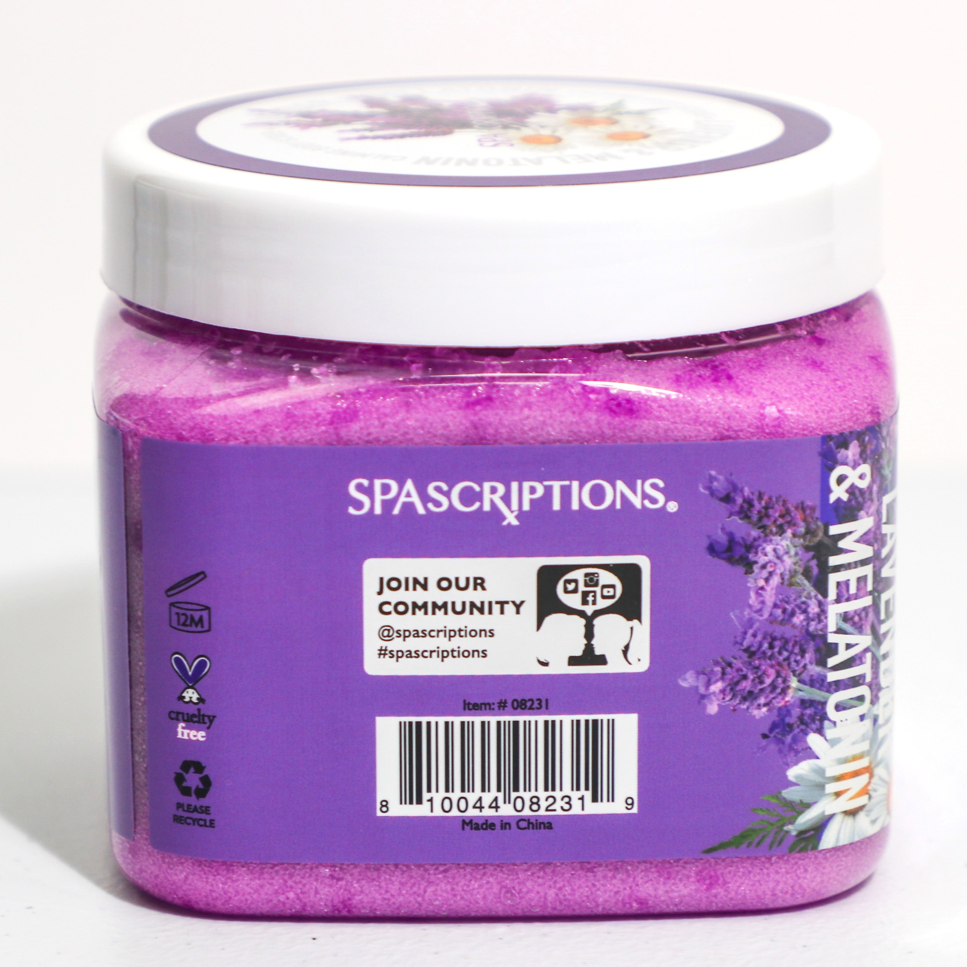 Lavender & Melatonin Calming Body Scrub