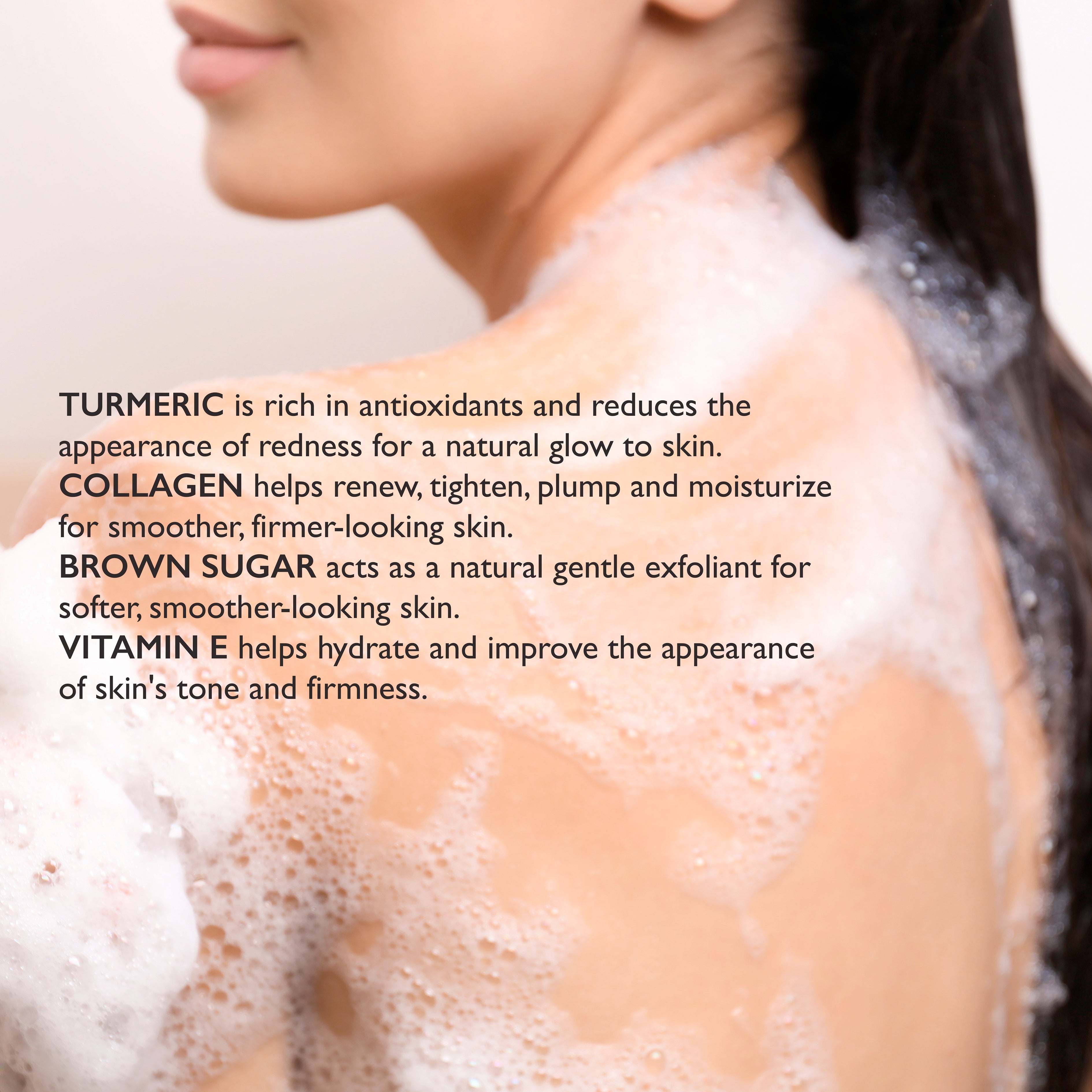 Turmeric + Collagen Exfoliating Body Wash With Brown Sugar