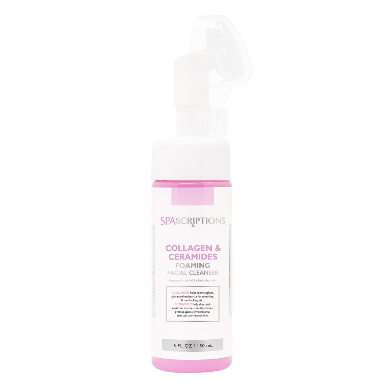 Collagen + Ceramides Foaming Facial Cleanser w/Brush