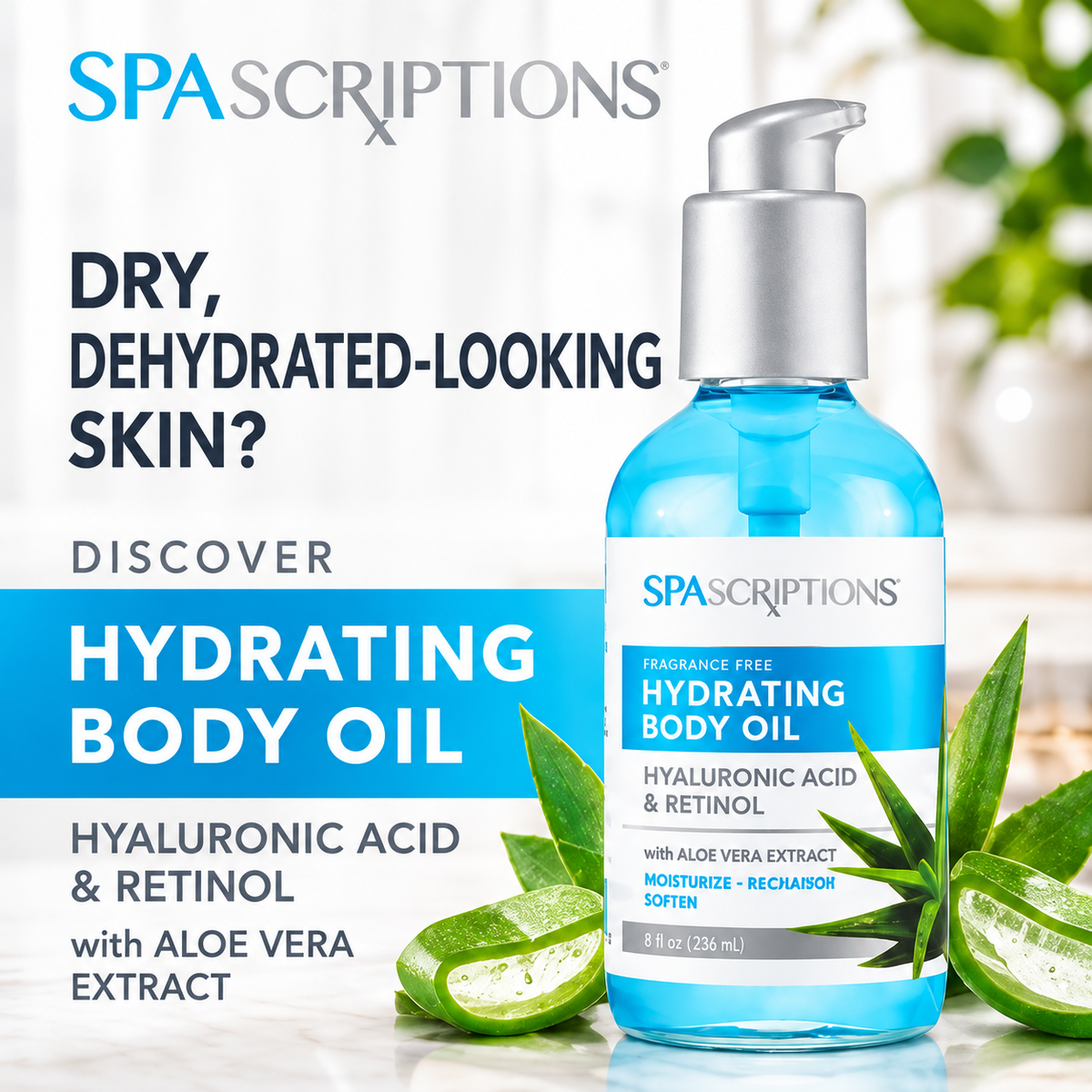 Fragrance Free Hydrating Body Oil