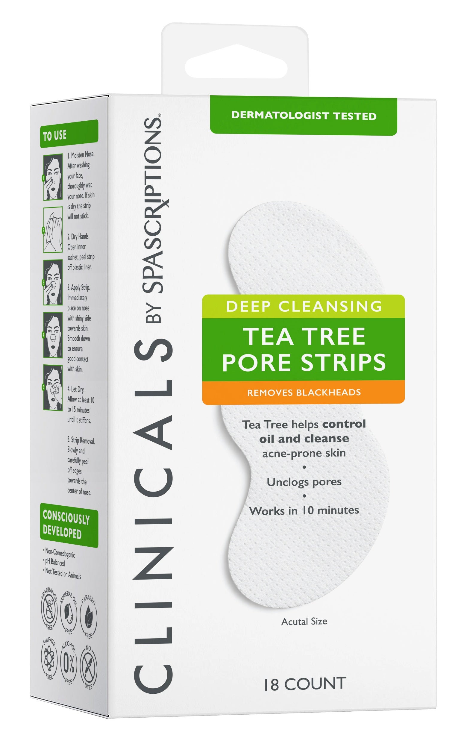 CLINICALS Deep Cleansing Tea Tree Pore Strips