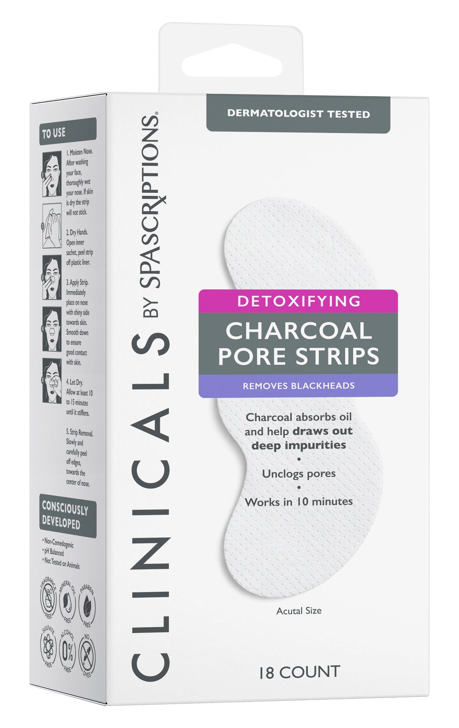 CLINICALS Detoxifying Charcoal Pore Strips