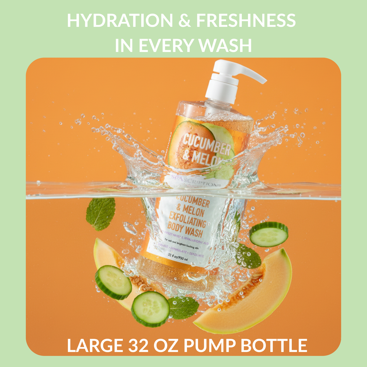 Cucumber & Melon Exfoliating Body Wash