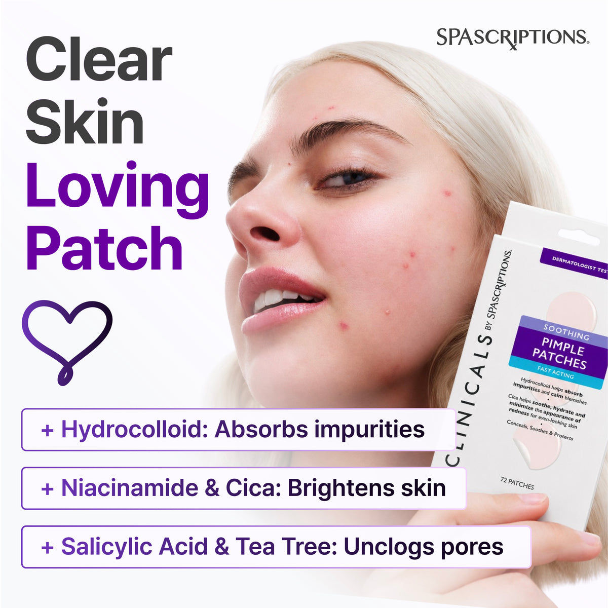 CLINICALS Soothing Pimple Patches 72ct