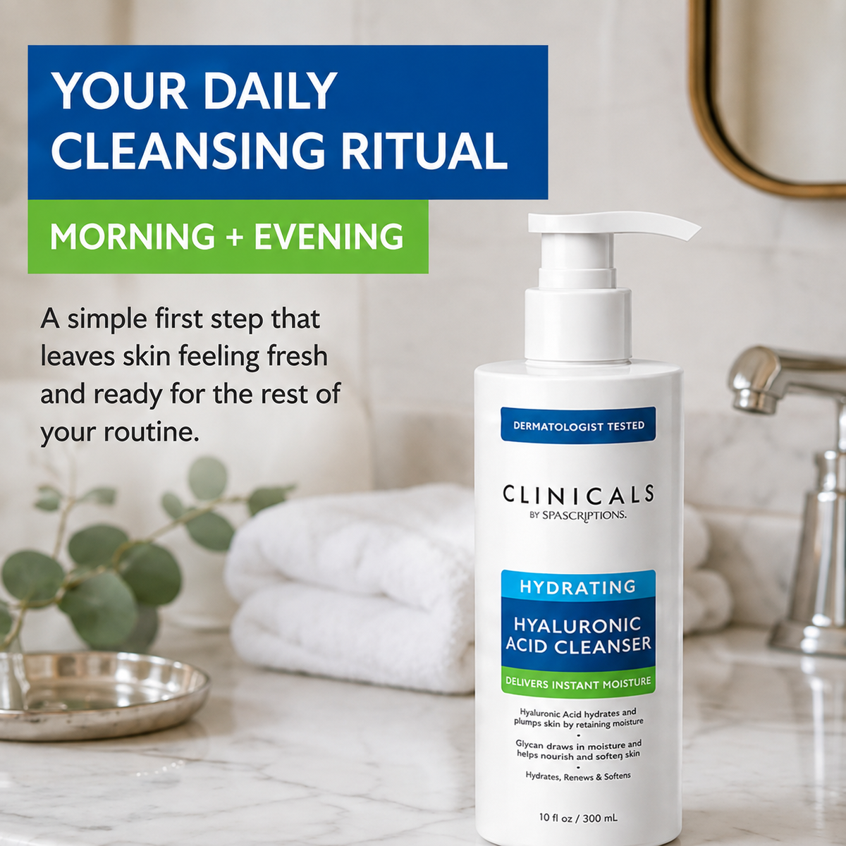 CLINICALS  Hydrating Hyaluronic Acid Cleanser