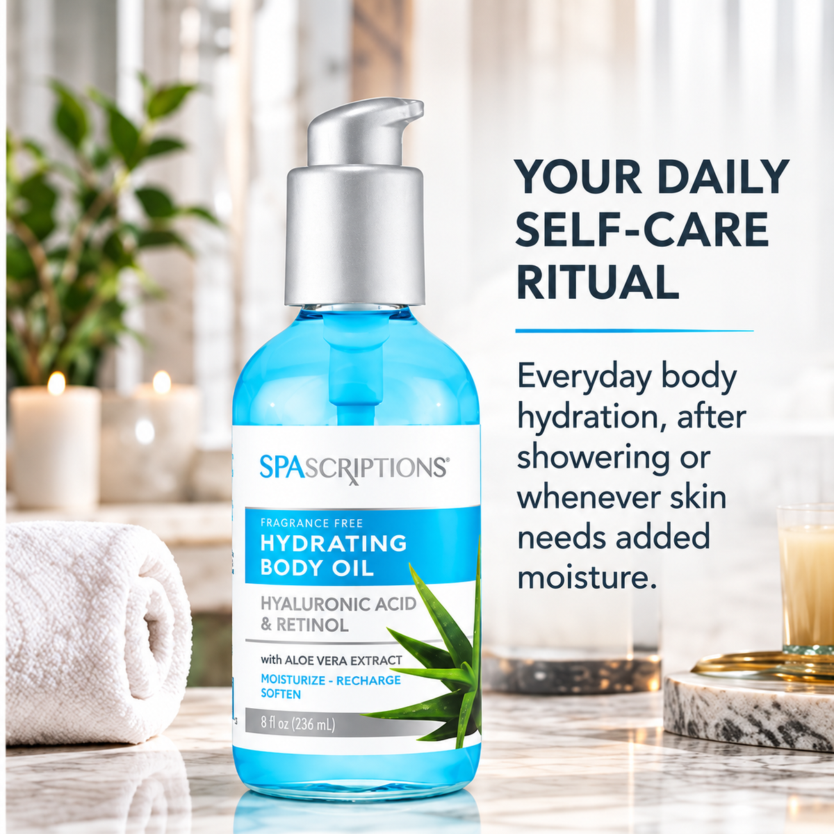 Fragrance Free Hydrating Body Oil