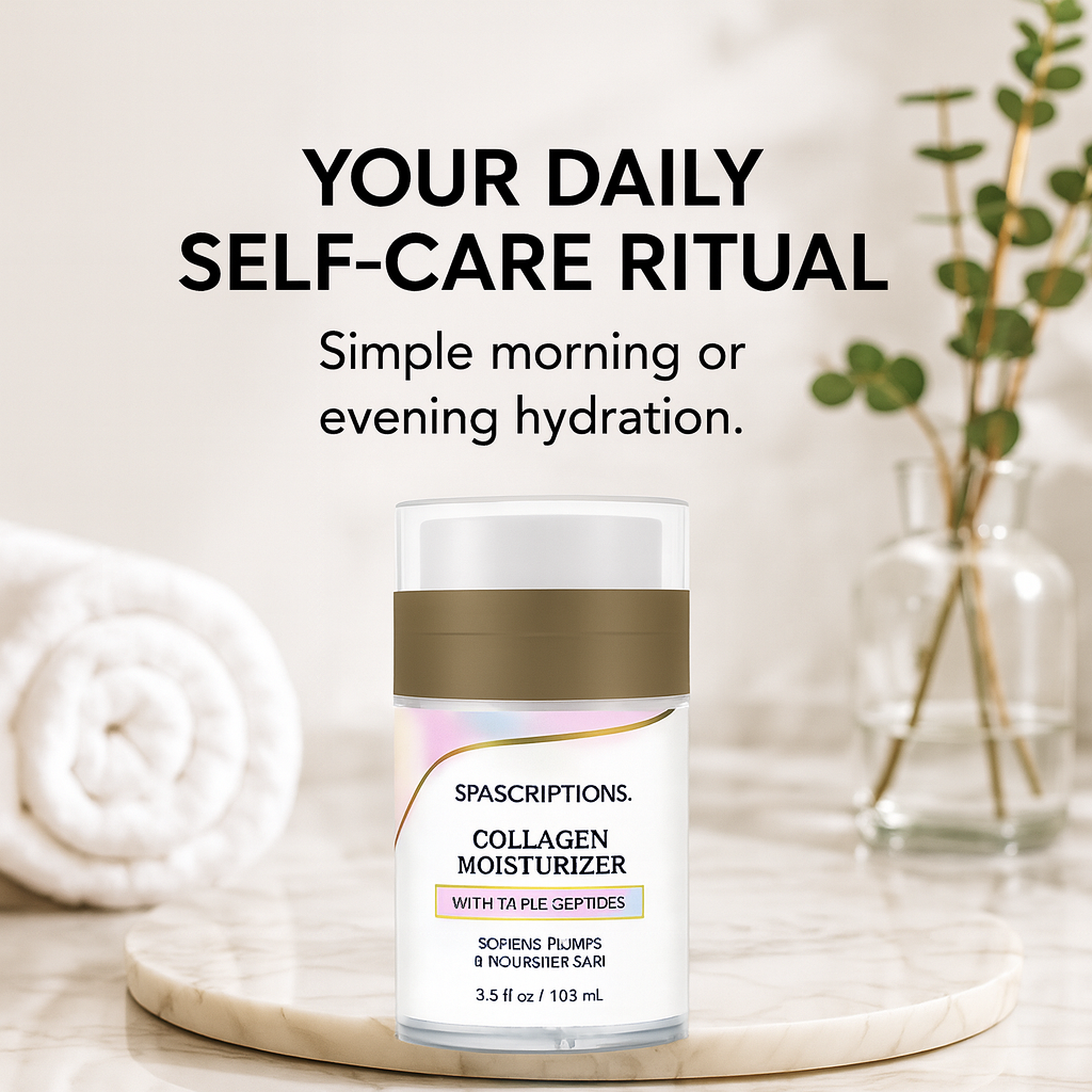 Spascriptions Collagen Moisturizer with Triple Peptides - Airless Vessel!