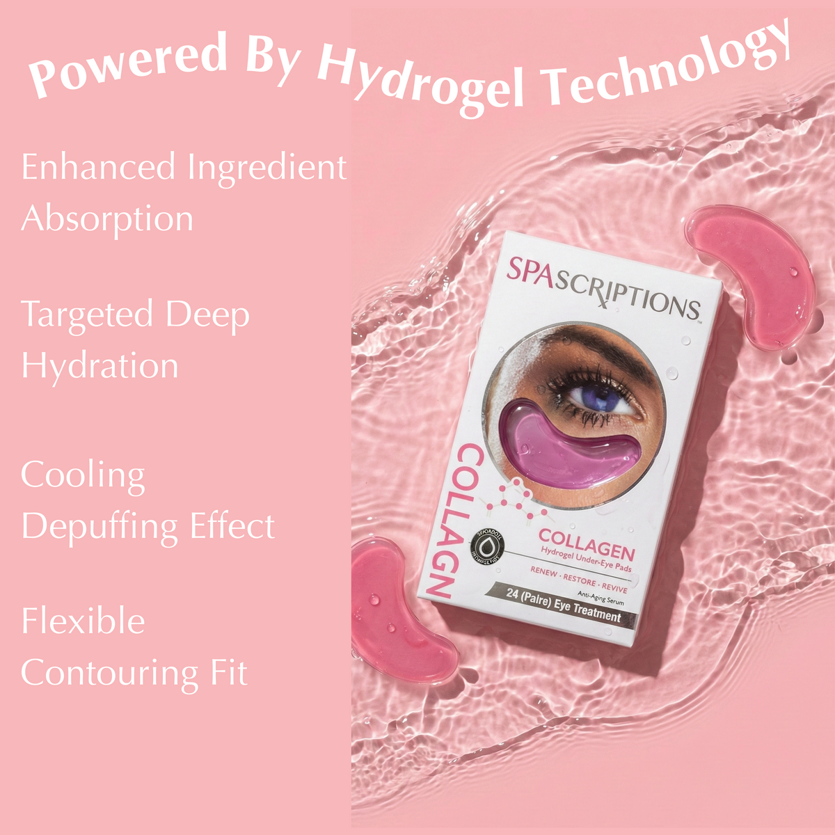 Collagen Hydrogel Under-Eye Pads