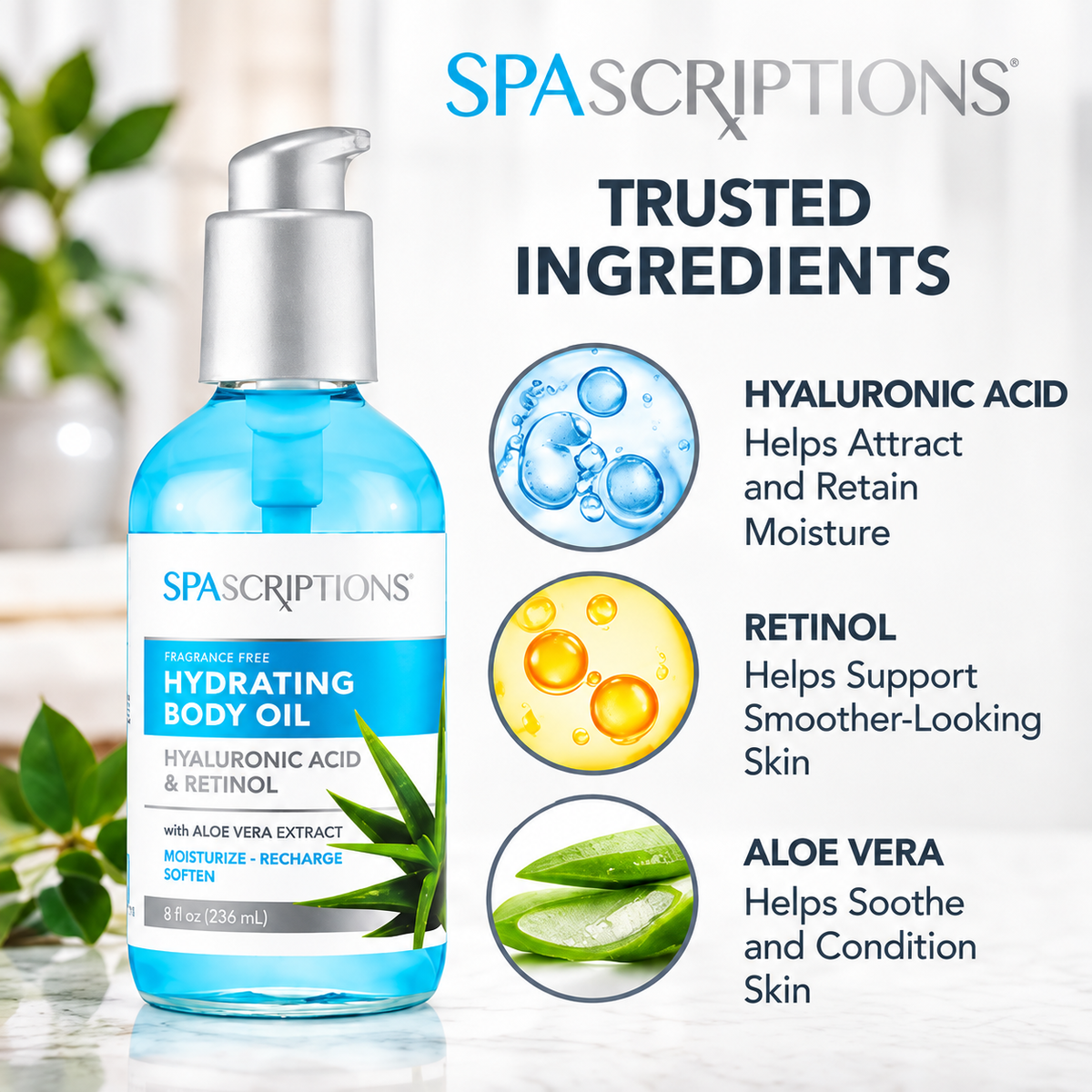 Fragrance Free Hydrating Body Oil