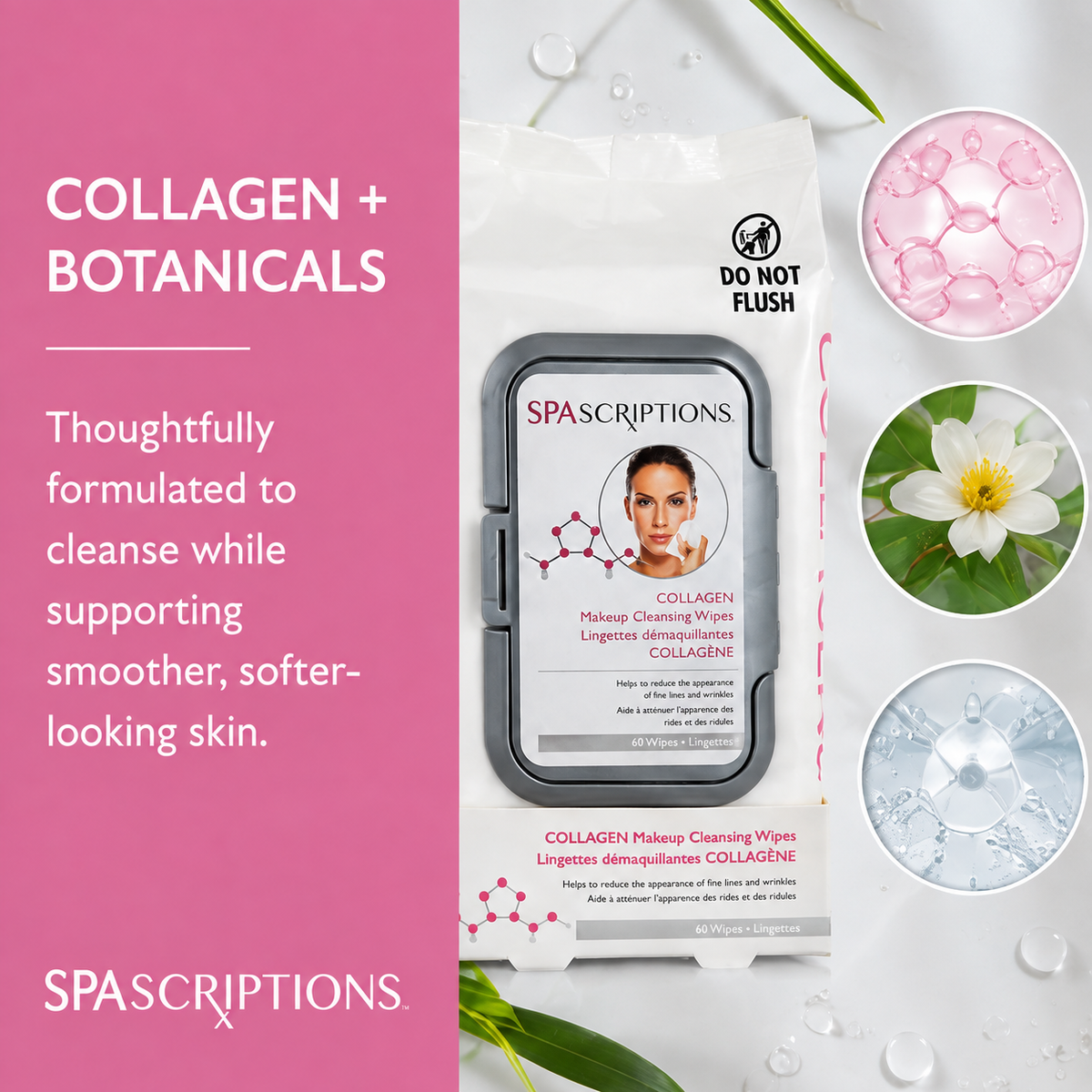 Collagen Cleansing Wipes - 60ct