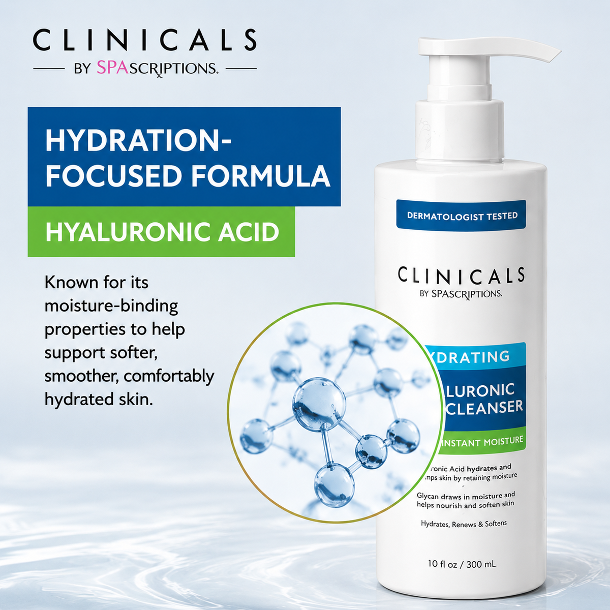 CLINICALS  Hydrating Hyaluronic Acid Cleanser