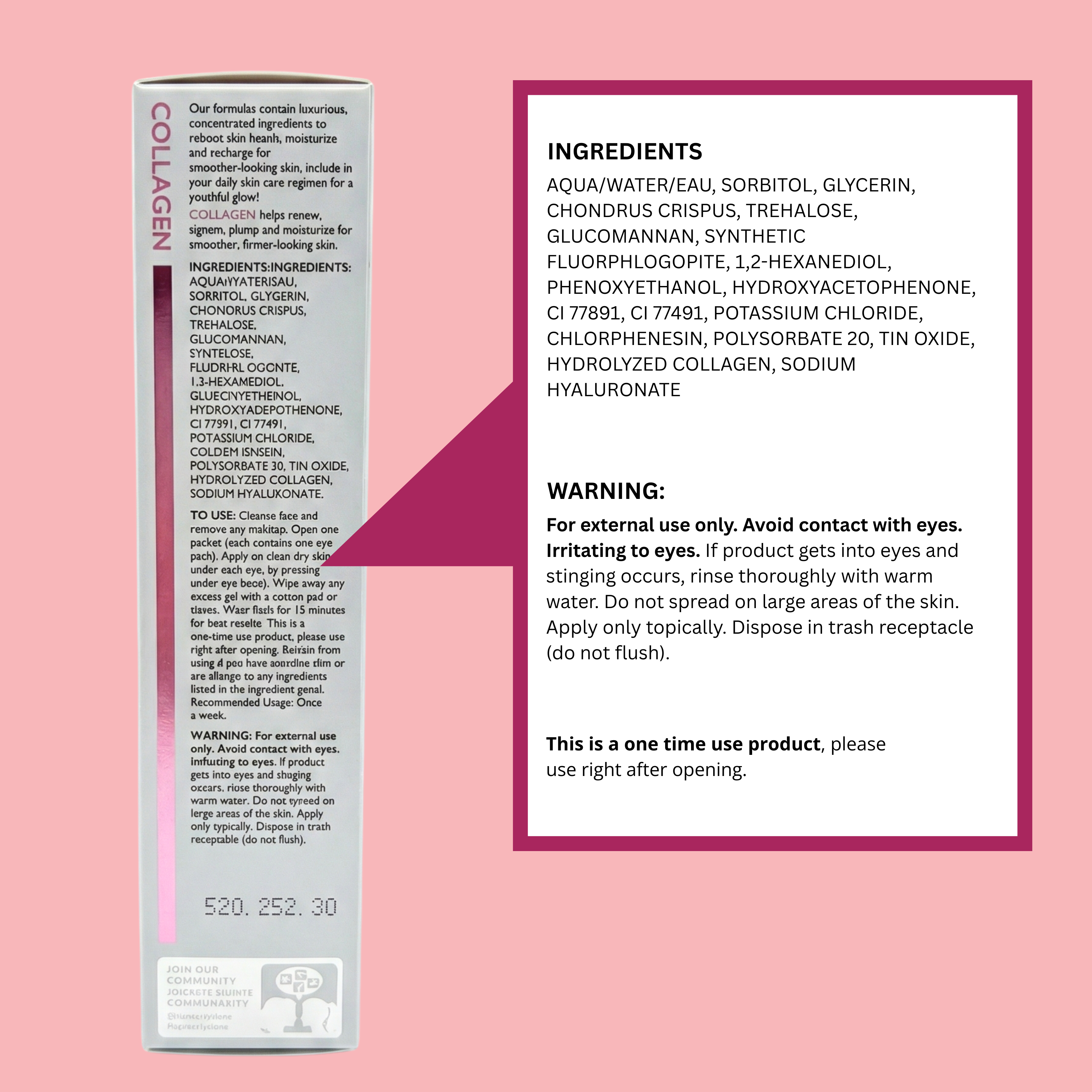 Collagen Hydrogel Under-Eye Pads