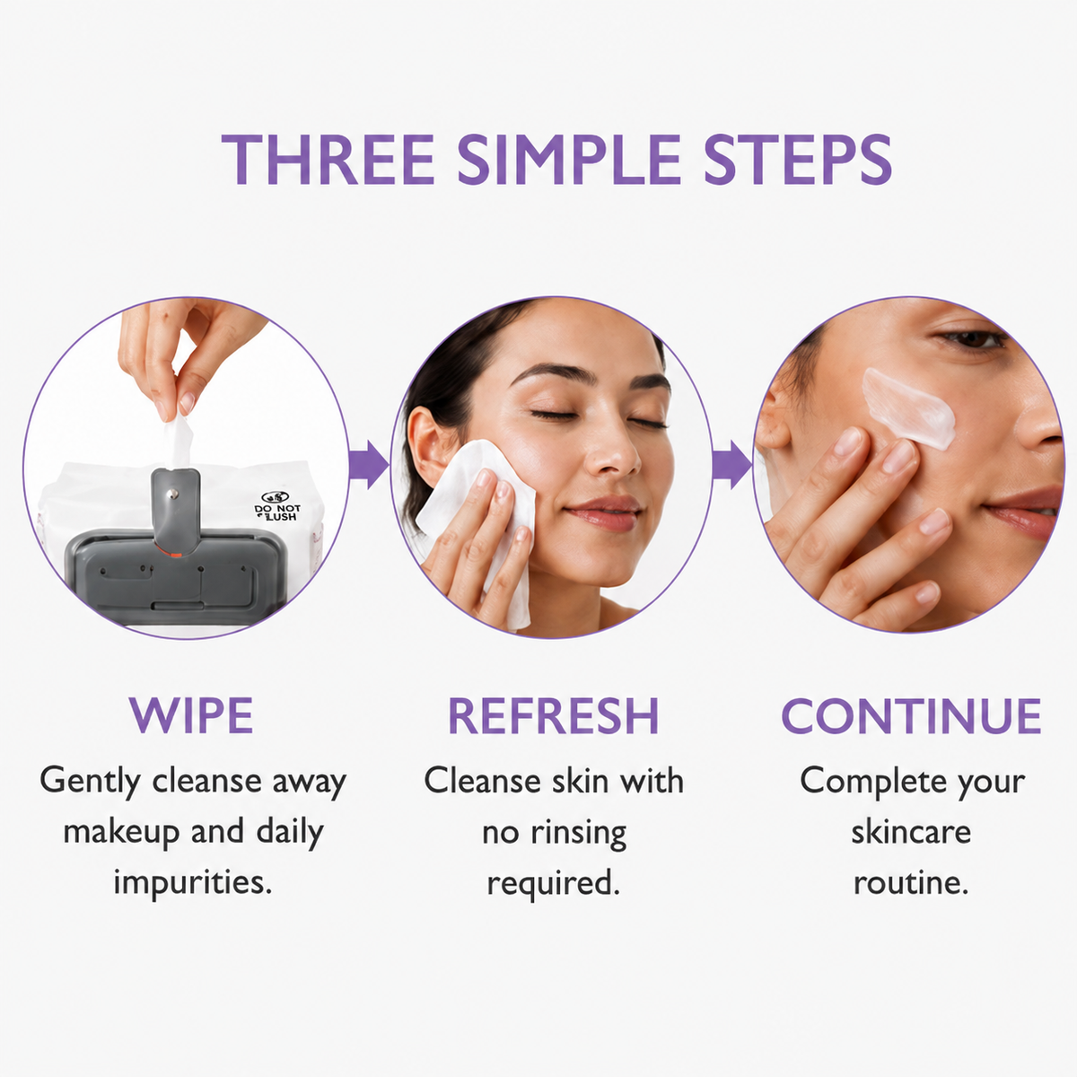 Hyaluronic Acid + Sugar Makeup Cleansing Wipes - 60ct