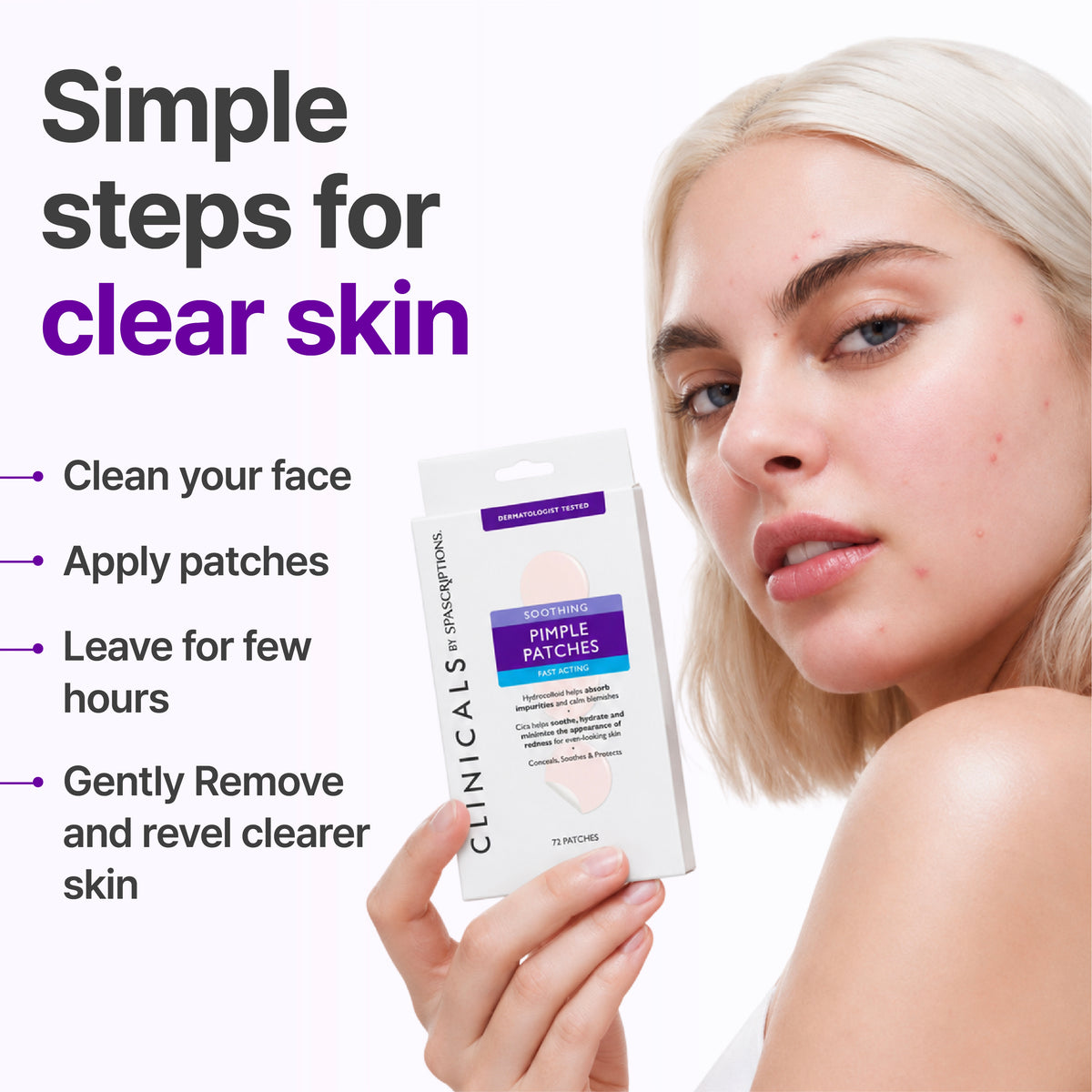 CLINICALS Soothing Pimple Patches 72ct
