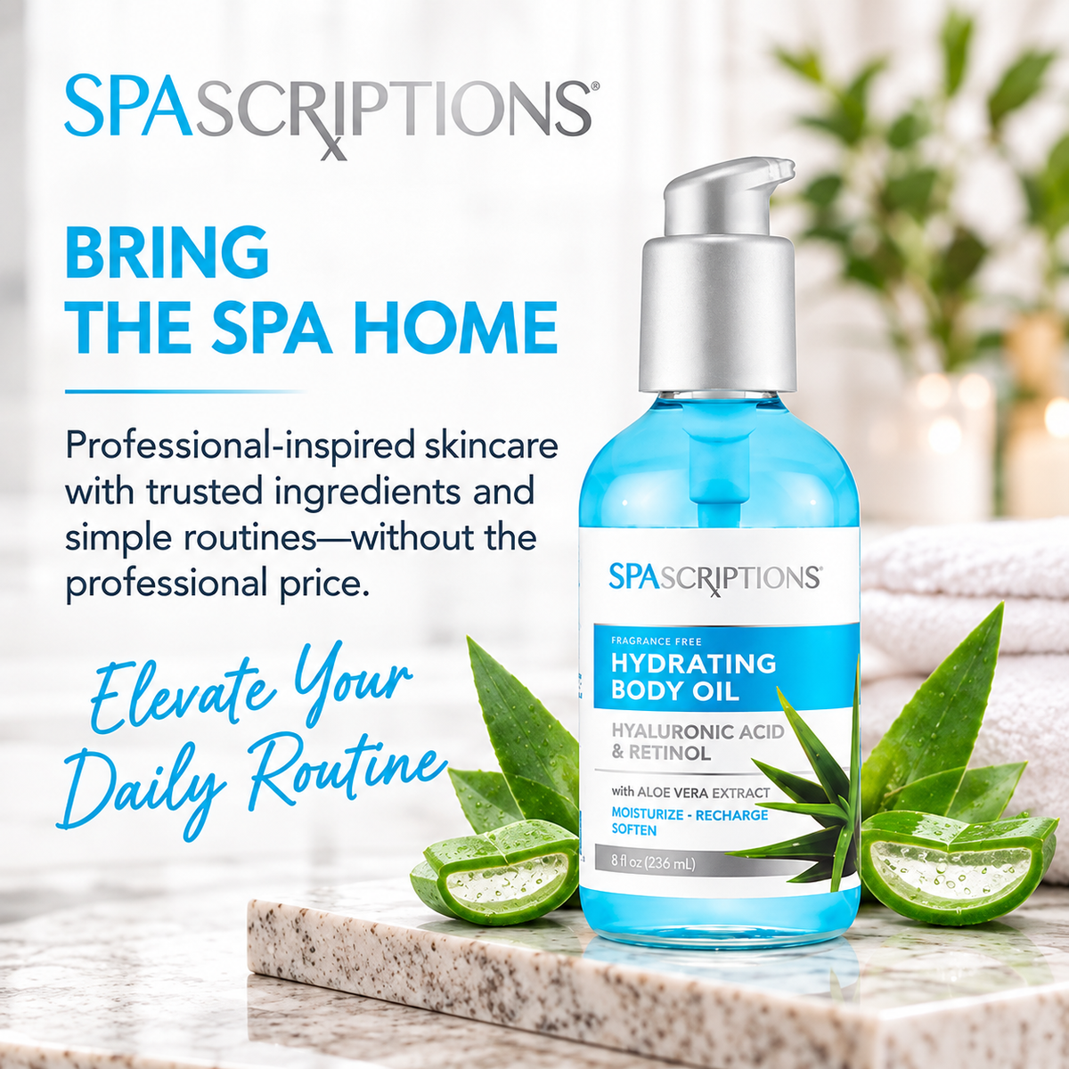 Fragrance Free Hydrating Body Oil