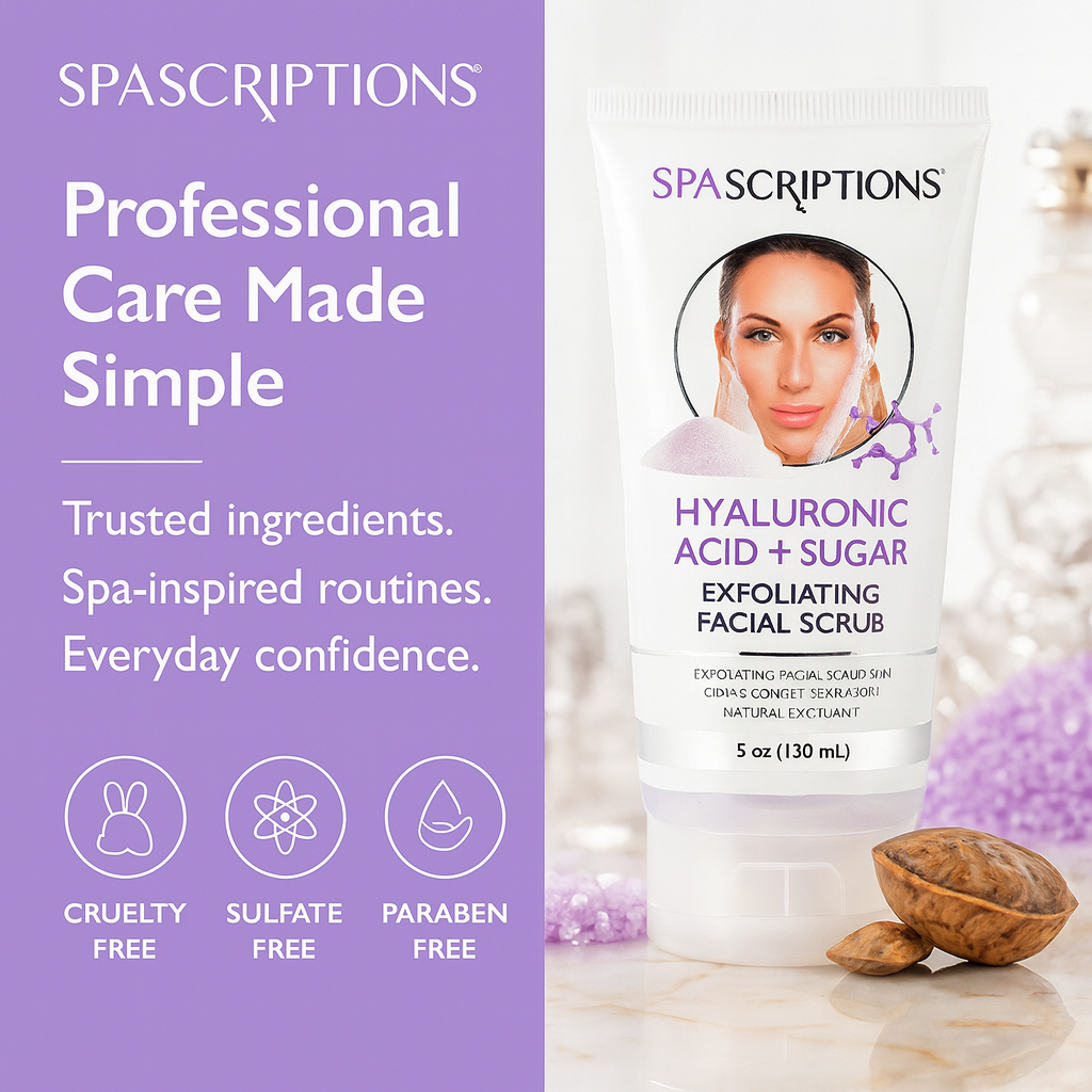 Exfoliating Facial Scrub Hyaluronic Acid + Sugar - 5oz