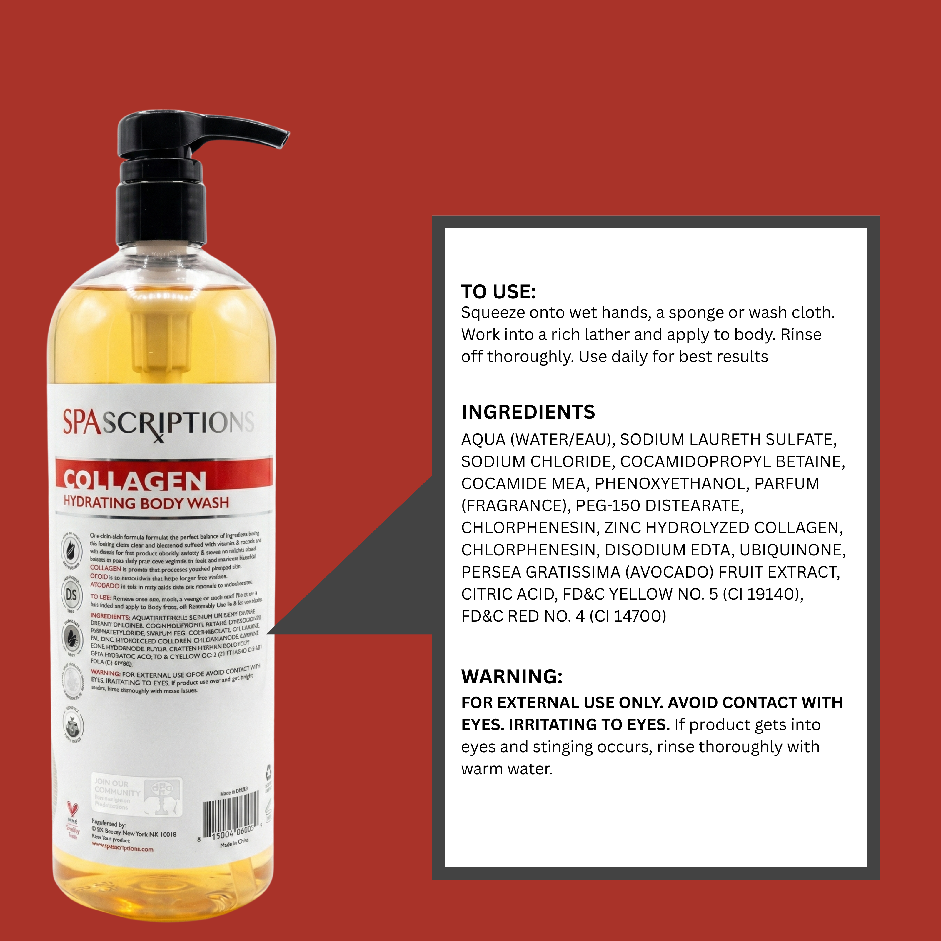 Collagen Hydrating Body Wash With Avocado