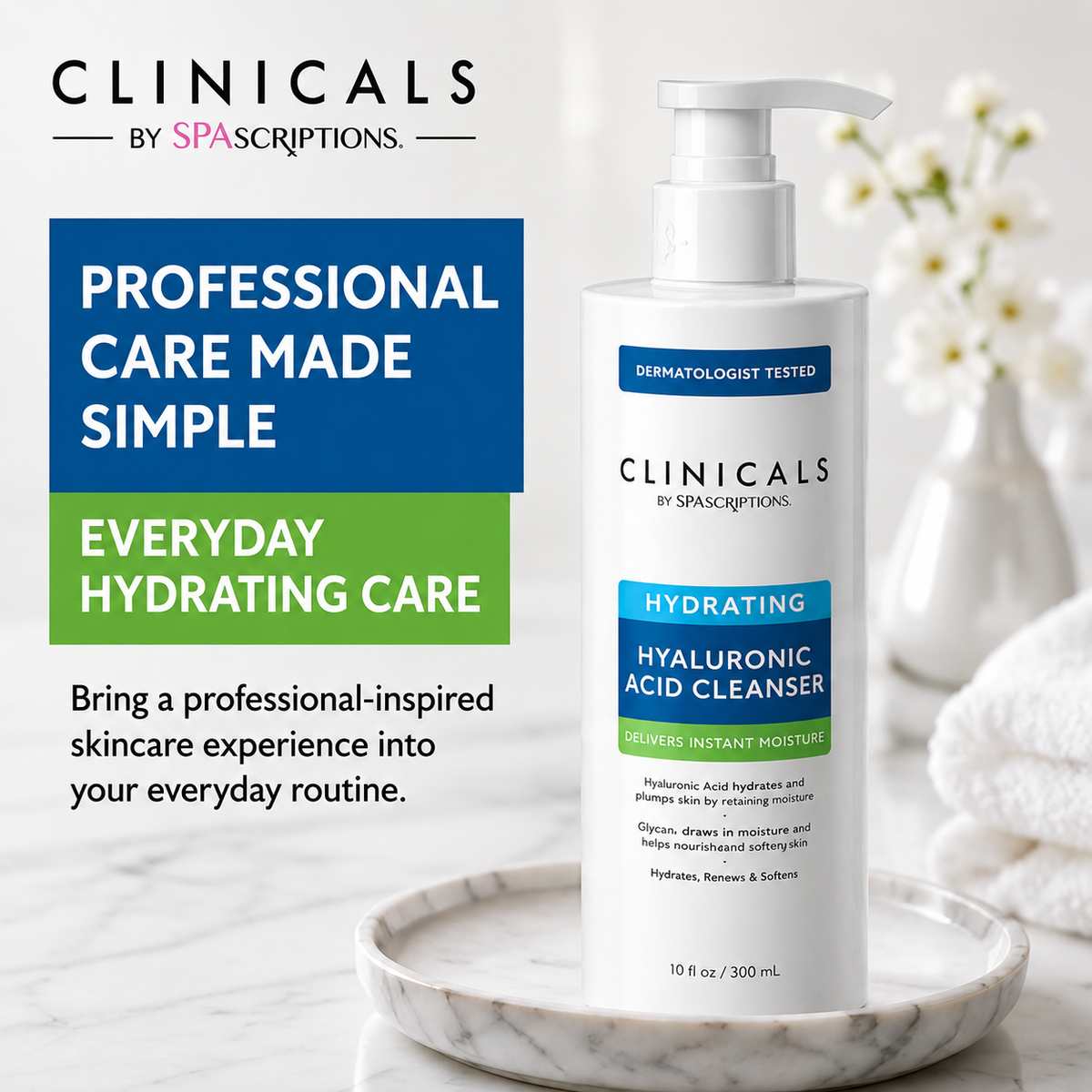 CLINICALS  Hydrating Hyaluronic Acid Cleanser