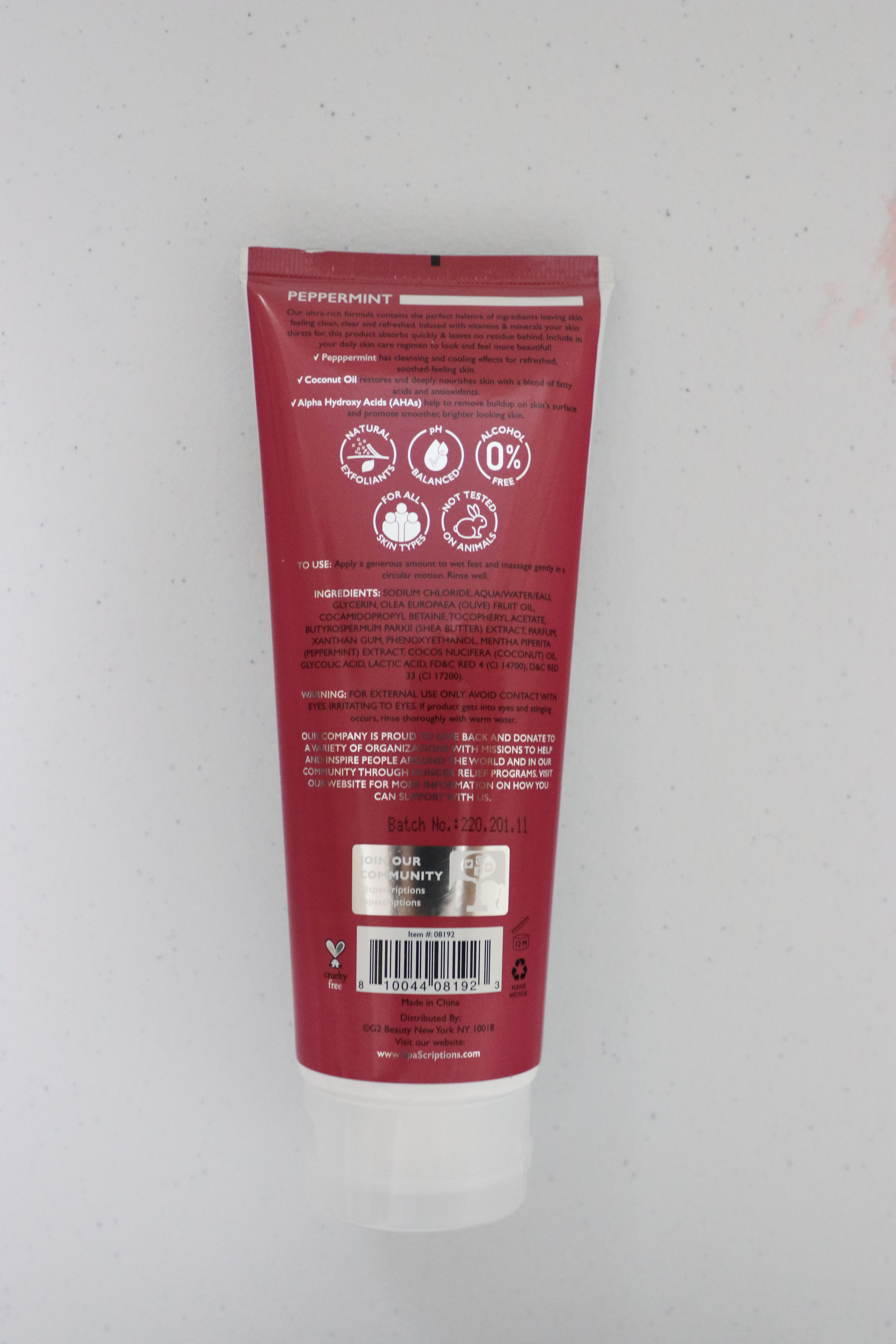 Peppermoint Exfoliating Foot Scrub