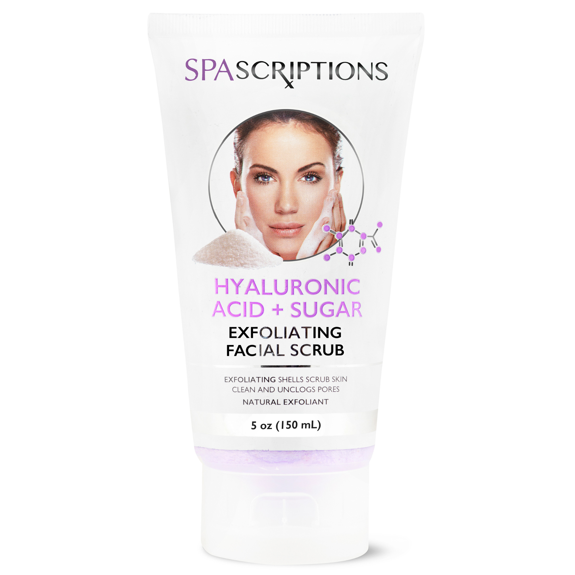 Exfoliating Facial Scrub Hyaluronic Acid + Sugar - 5oz
