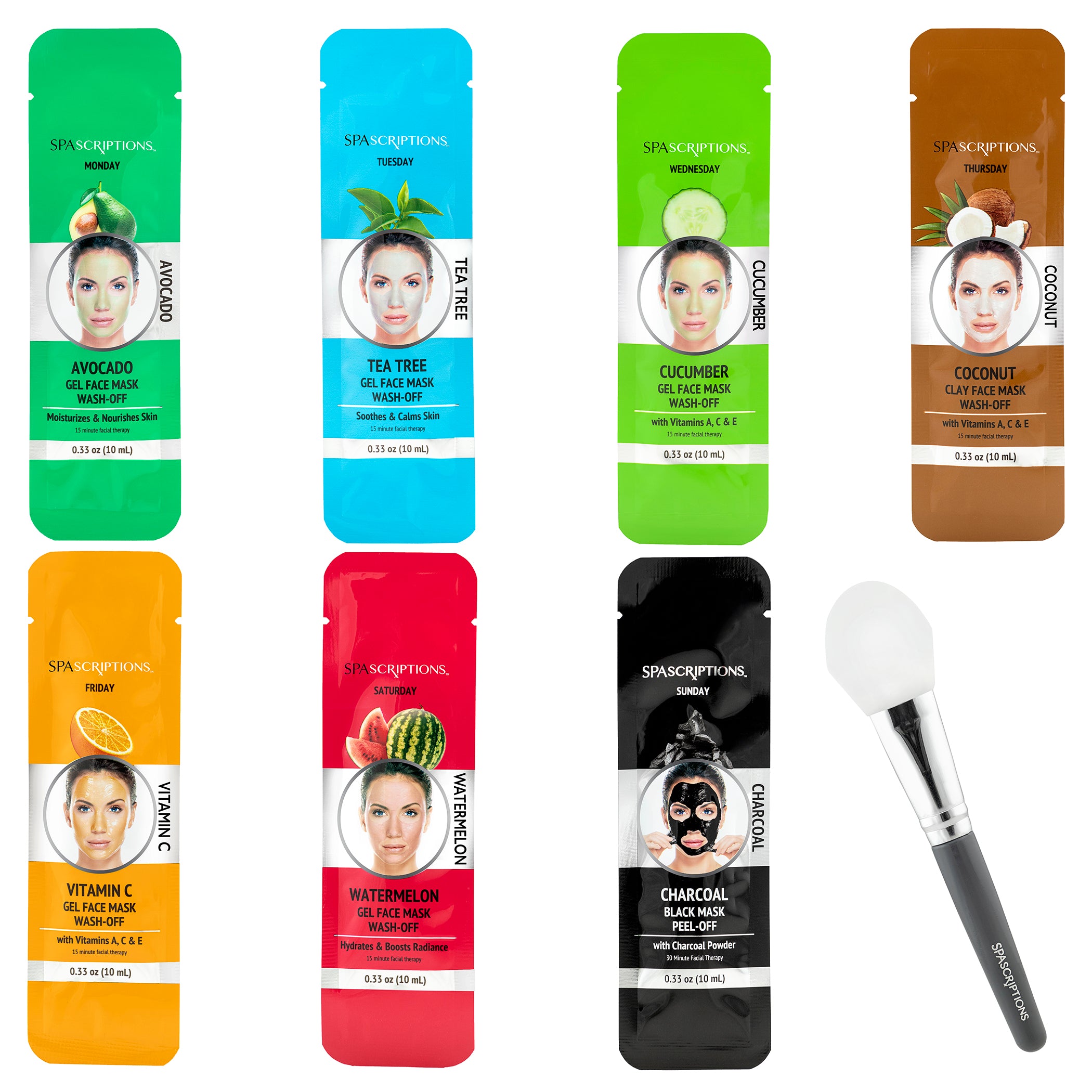 7 Day Mask Set with Applicator