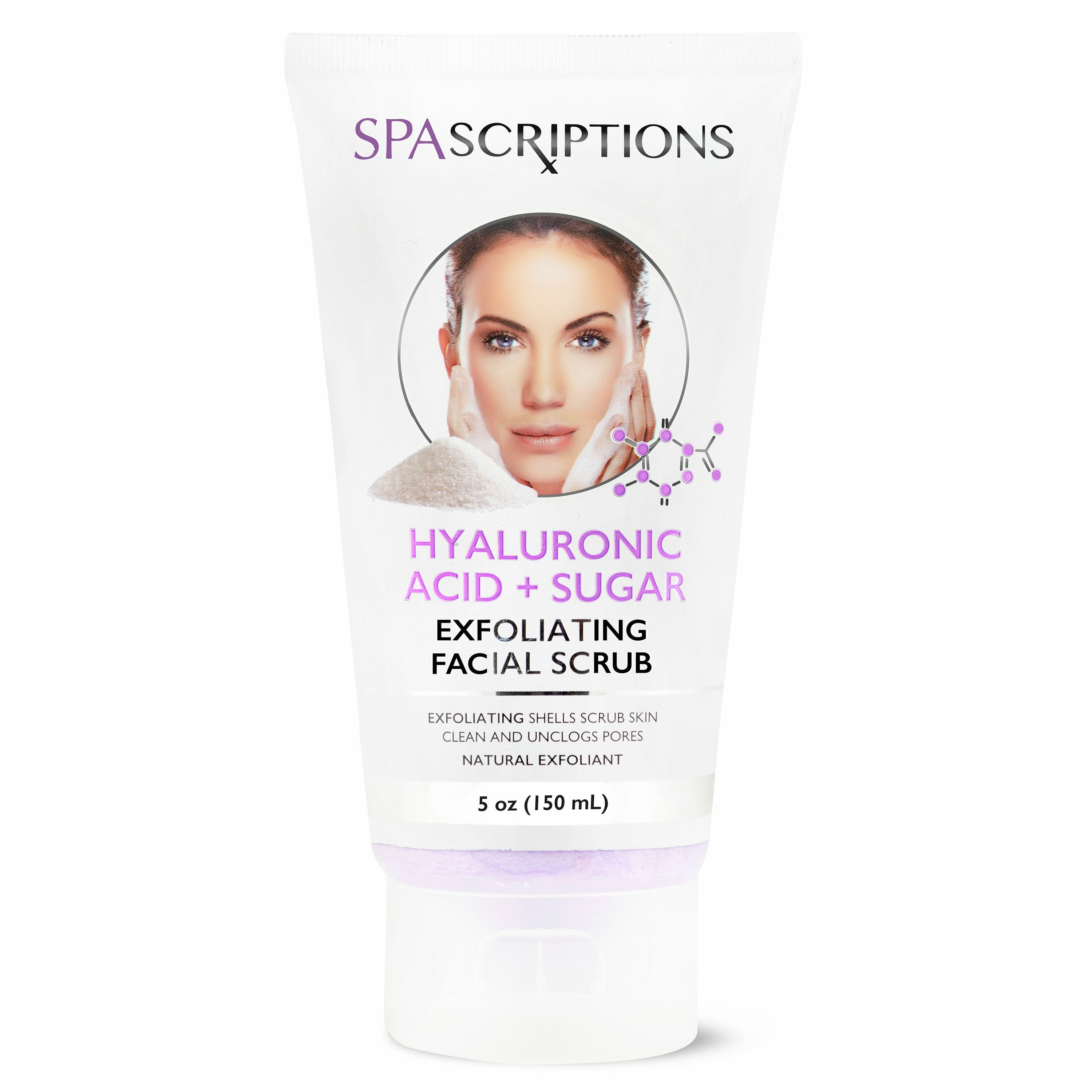 Hyaluronic Acid + Sugar Exfoliating Facial Scrub Spascriptions